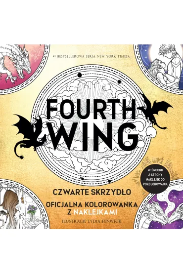 Fourth Wing. Czwarte Skrzyd�o: Oficjalna kolorowanka z naklejkami