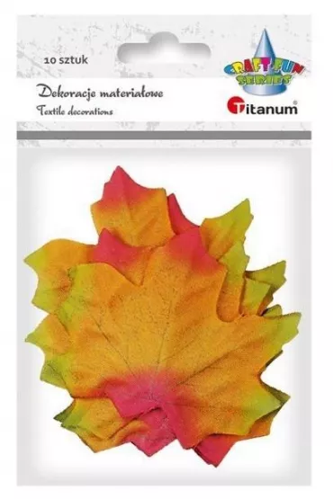 Titanum Li�cie klonu materia�owe wielokolorowe 80 x 75 mm
