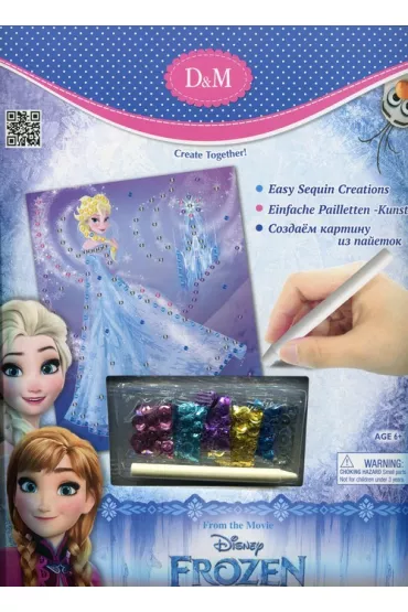 Stnux Zestaw kreatywny z cekinami Kraina Lodu Elsa