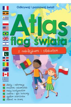 Atlas flag wiata z naklejkami i plakatem