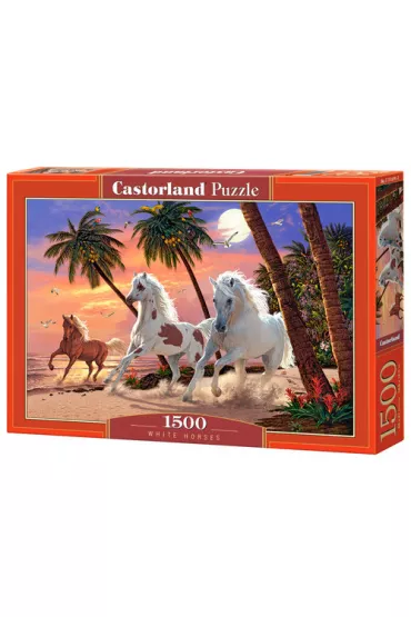 Puzzle 1500 el. White Horses Castorland