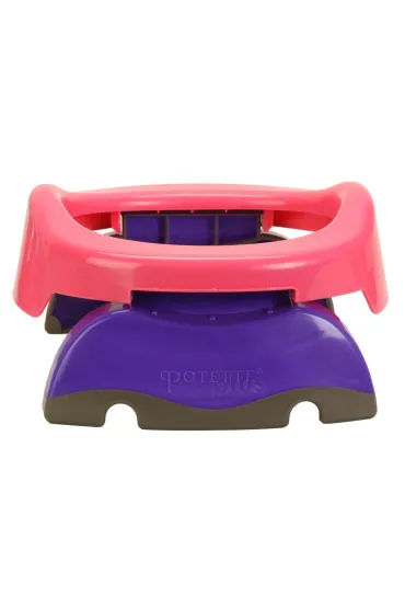 Potette Plus 2w1 Potette: Nocnik dla dziecka i nak�adka na toalet�, r�owo-bia�y