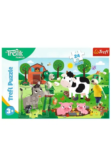 Puzzle maxi 24 el. Trefliki na wsi