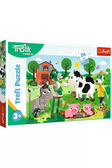 Puzzle maxi 24 el. Trefliki na wsi