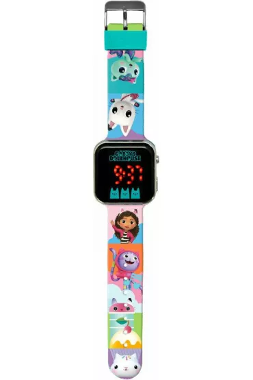 Zegarek cyfrowy LED Koci Domek Gabi KIDS EUROSWAN