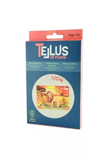 Puzzle Drewniany rozk�adany teatrzyk 3D - Lew Robe