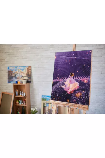 Twoje Hobby Malowanie po numerach - �wiat�o w lawendowym polu 40x50cm