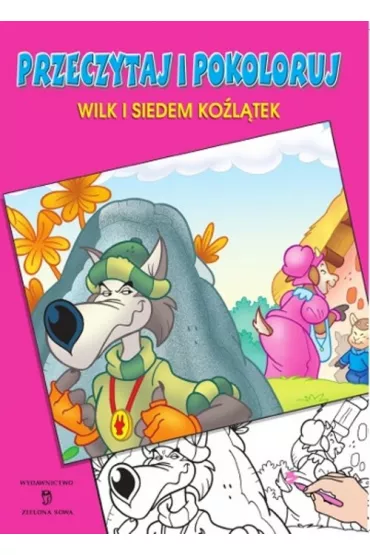 Wilk i siedem ko�l�tek przeczytaj i pokoloruj