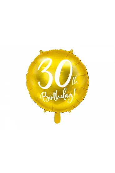 PartyDeco Balon foliowy 30th Birthday z�oty 45cm