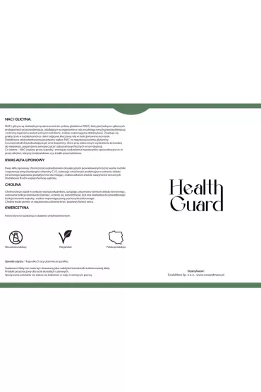 Health Guard Silny antyoksydant - suplement diety 90 kaps.