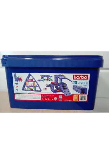 Klocki architect, korbo 64 blue