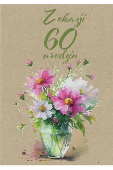 Trend Kartka okoliczno�ciowa Urodziny 60