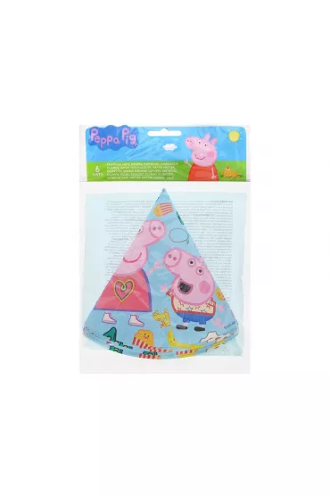 Godan Czapeczki papierowe �winka Peppa 6 szt.
