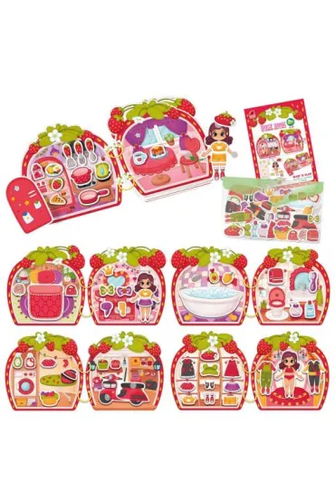 Busy book. Gra edukacyjna. Truskawkowy domek Emilii Roter Kafer