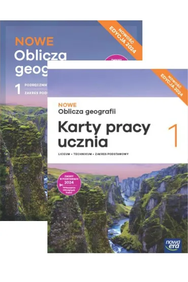 Pakiet NOWE Oblicza geografii 1. Podr�cznik i karty pracy ucznia. Liceum i technikum. Zakres podstawowy. Edycja 2024 - Katarzyna Maci��ek, Marek Wi�ckowski, Roman Malarz