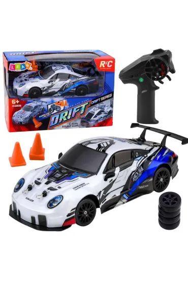 Auto do driftu zdalnie sterowne niebieskie LeanToys