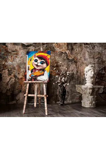 Twoje Hobby Malowanie po numerach - Kotek Artysta 40x50cm