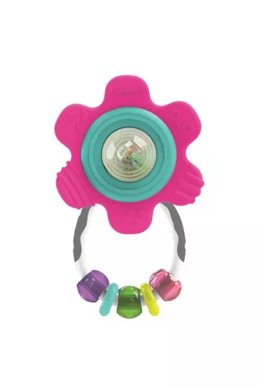 Infantino 216314N Grzechotka gryzaczek Kwiatek r�owy B-Kids