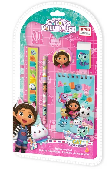 KIDS EUROSWAN Koci Domek Gabi. Zestaw pi�mienniczy 5 el.