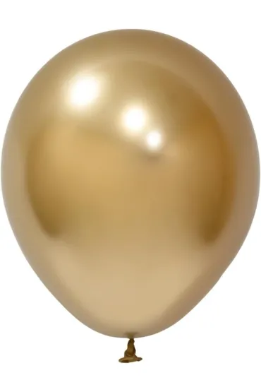 GoParty Balony lateksowe Chrome z�ote 25cm 50 szt