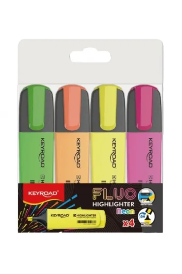 Keyroad Zakre�lacz Fluo Neon 1-5mm 4 szt