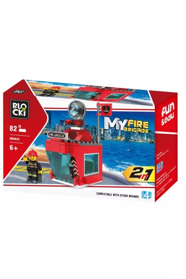 Klocki Blocki MyFireBrigade 2w1 82 elem.