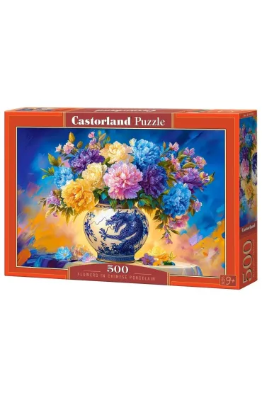 Puzzle 500 el. Flowers in Chinese Porcelain CASTORLAND B-54169