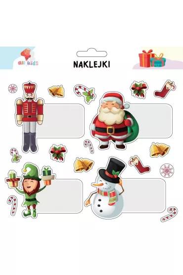 All4Kids Naklejki na prezenty Bo�e Narodzenie 6