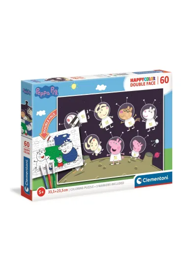 Puzzle 60 el. Happy color. �winka Peppa Clementoni