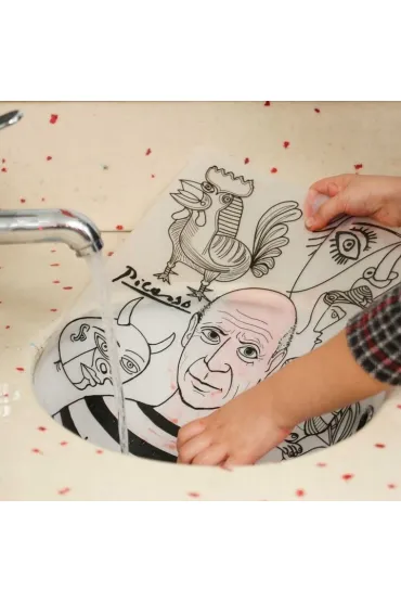 Funny Mat Transparent - Picasso. Mata do kolorowania wielokrotnego u�ytku Strigo