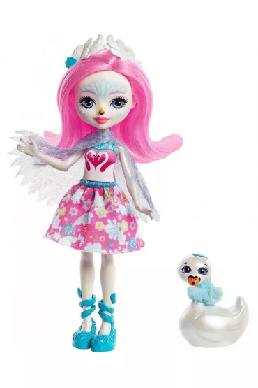 EnchanTimals - Lalka Saffi Swan + zwierz�tko Poise Mattel