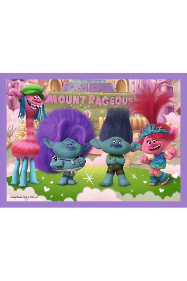 Puzzle 4w1 - Przygody kolorowych Trolli (35+48+54+70 el.) Trefl