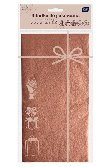 Interdruk Bibu�ka do pakowania rose gold 50x70cm