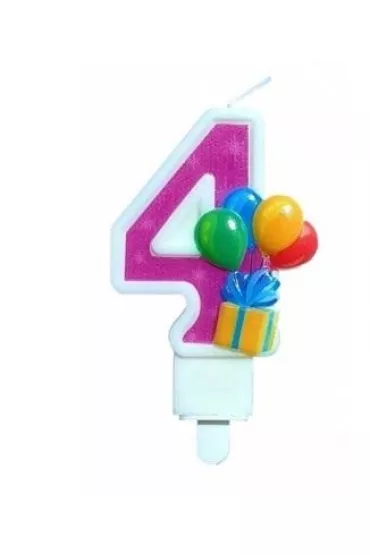 GoParty �wieczka urodzinowa 4 z balonami
