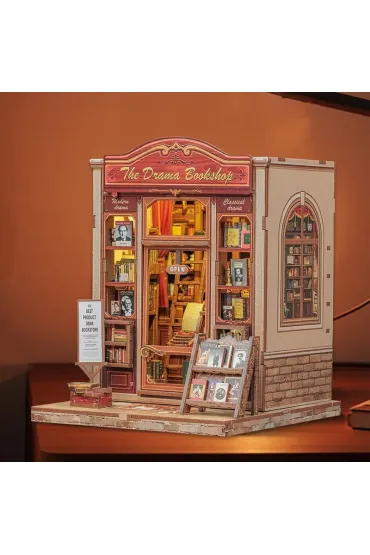 Puzzle Miniaturowy domek Book Nook W cieniu dobrej ksi��ki Habarri