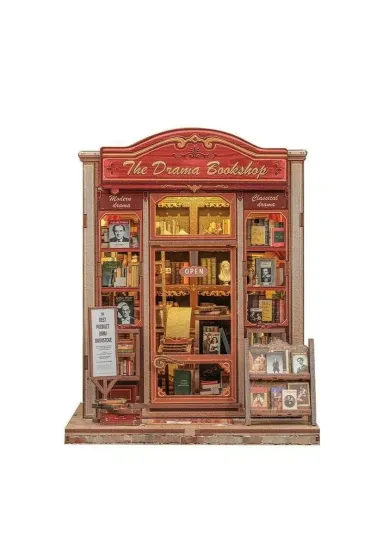 Puzzle Miniaturowy domek Book Nook W cieniu dobrej ksi��ki Habarri