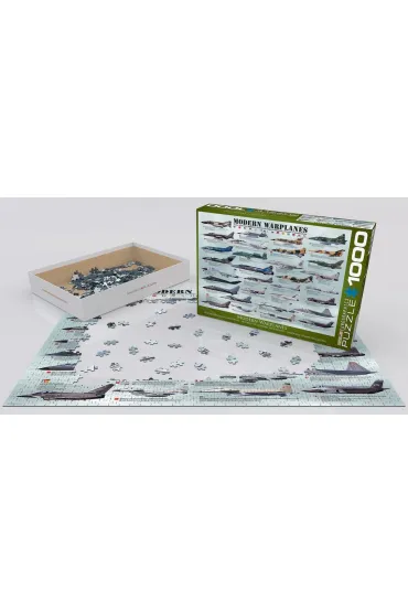 Puzzle 1000 el. Nowoczesne samoloty bojowe Eurographics