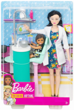 Lalka Barbie. Kariera - Dentystka FXP17 Mattel