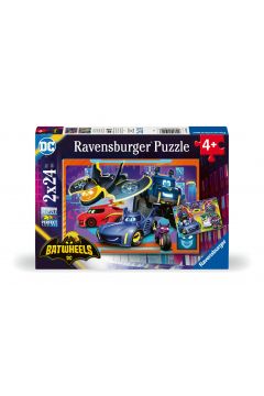 Puzzle dla dzieci 2D 2x24 el. Batwheels Ravensburger w sklepie