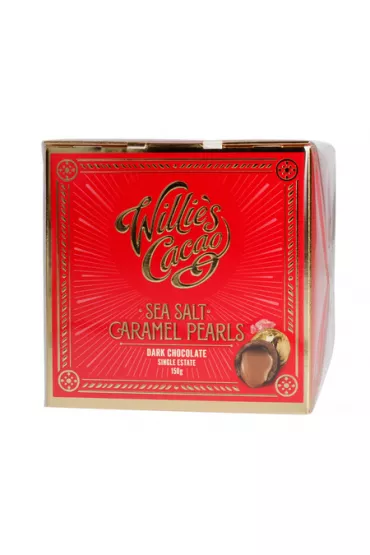Willies Cacao Czekoladki Sea Salt Caramel Black Pearls 150 g