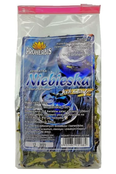 Proherbis Herbatka niebieska Klitoria ternate�ska