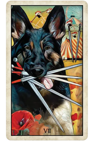 Wise Dog Tarot, karty do wr�enia - Mj Cullinane