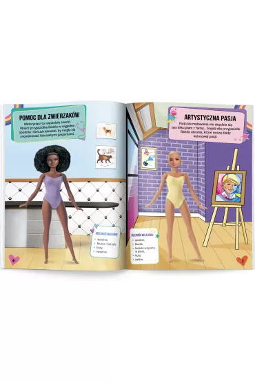 Barbie. Ubieranki naklejanki