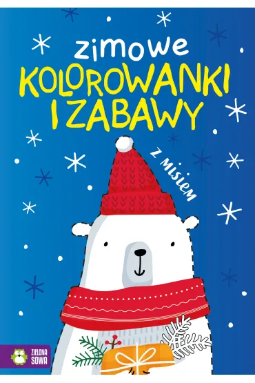 Zimowe kolorowanki i zabawy z misiem