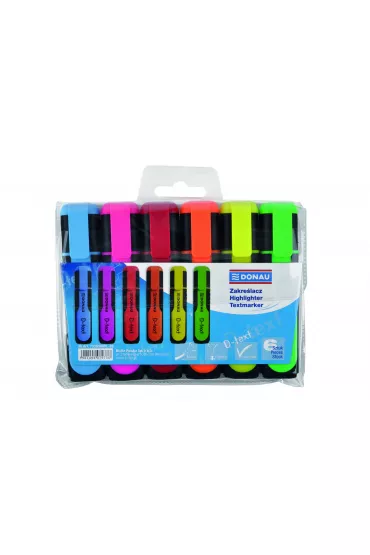 Donau Zestaw 6 zakre�laczy fluorescencyjnych 1-5mm