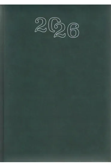 Kalendarz 2026 A5 dzienny standard zielony