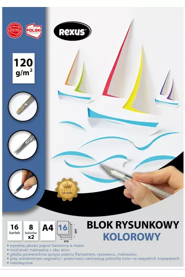 Beniamin Blok rysunkowy kolorowy A4 16 kartek