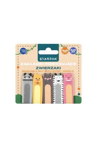 Zak�adka indeksuj�ca mix wzor�w 5kol Zwierzaki STARPAK 562591
