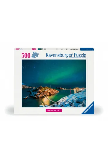 Puzzle 500 el. Zorza Polarna nad Bergsfjord Ravensburger