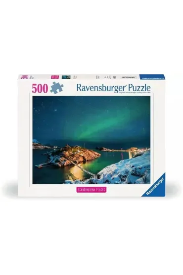 Puzzle 500 el. Zorza Polarna nad Bergsfjord Ravensburger